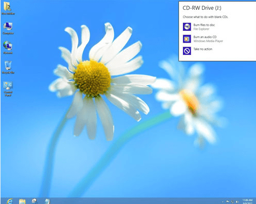آموزش رایت سی دی در ویندوز 8
