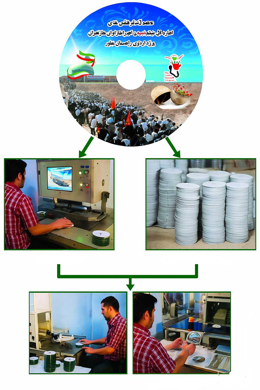 مراحل چاپ سی دی